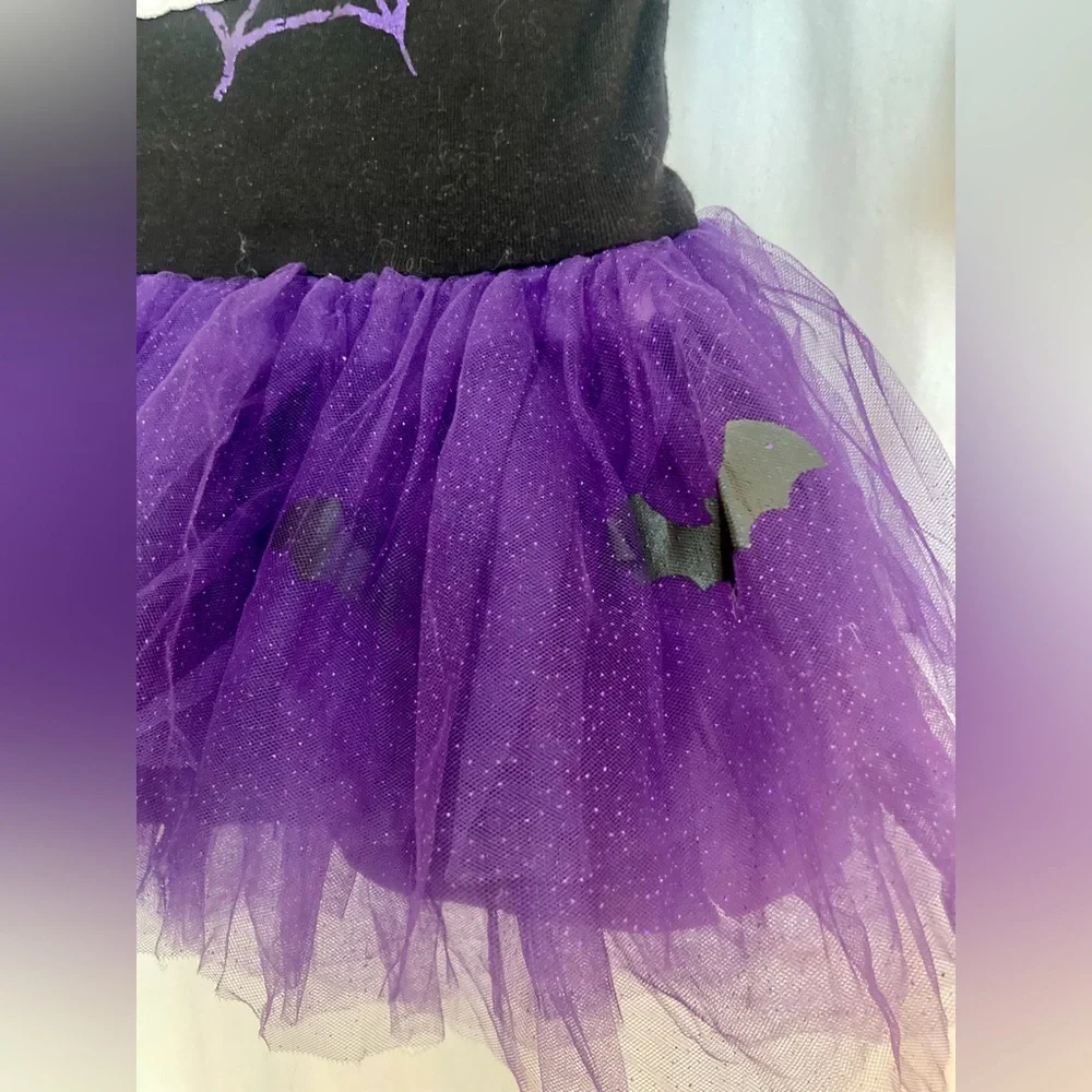 Blueberi Boulevard Girls Purple and Black Halloween Ghost Costume Dress Size 4